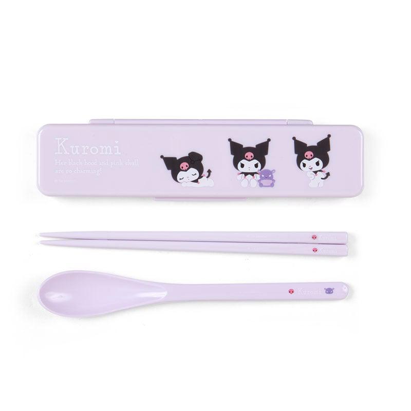 Sanrio Kuromi Everyday & Spoon Set Sanrio Characters Chopsticks  USA |  XUMCS-8265