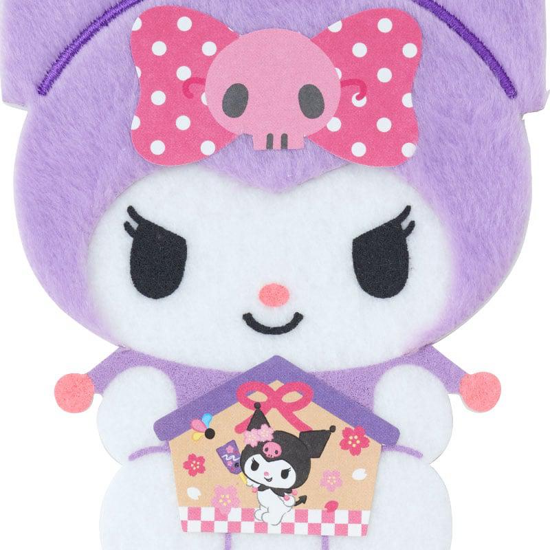 Sanrio Kuromi Fuzzy Enclosure Sanrio Characters Envelope  USA |  WEFHD-9406