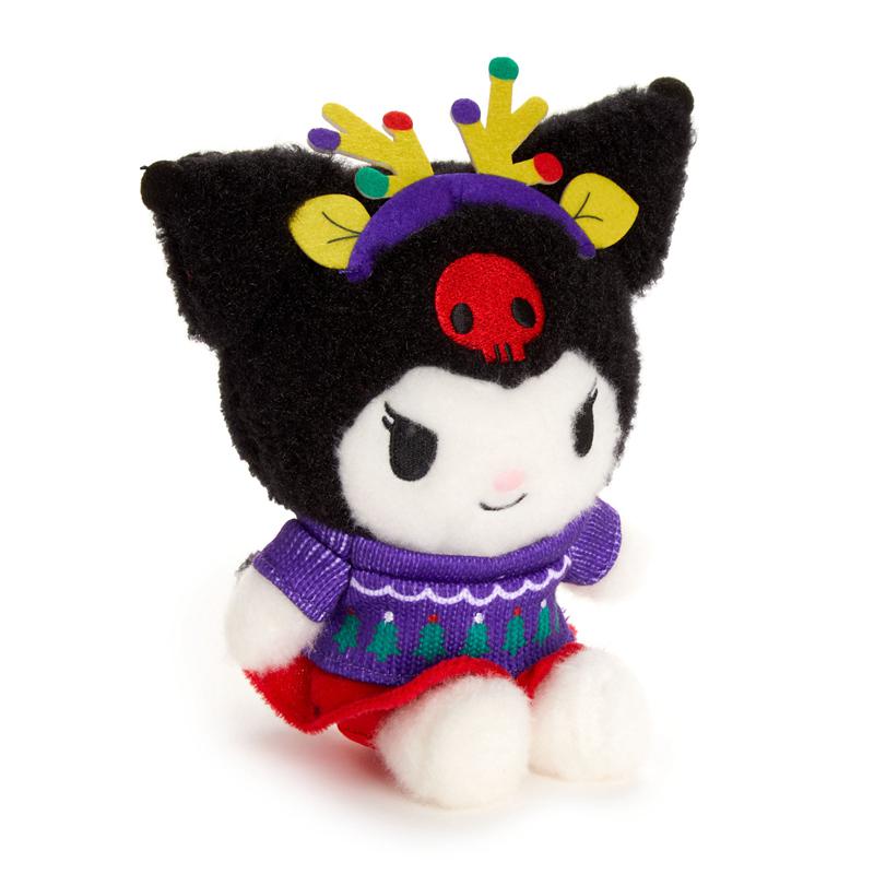 Sanrio Kuromi Fuzzy Plush (Sweater Weather Series) Sanrio Characters Plushies  USA |  DFZGW-0947