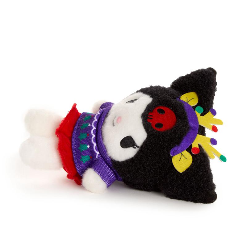 Sanrio Kuromi Fuzzy Plush (Sweater Weather Series) Sanrio Characters Plushies  USA |  DFZGW-0947