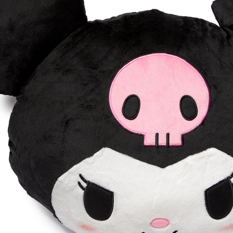 Sanrio Kuromi Oversized Face Plush (Just Lounging Series) Sanrio Characters Plushies  USA |  YIENF-9284