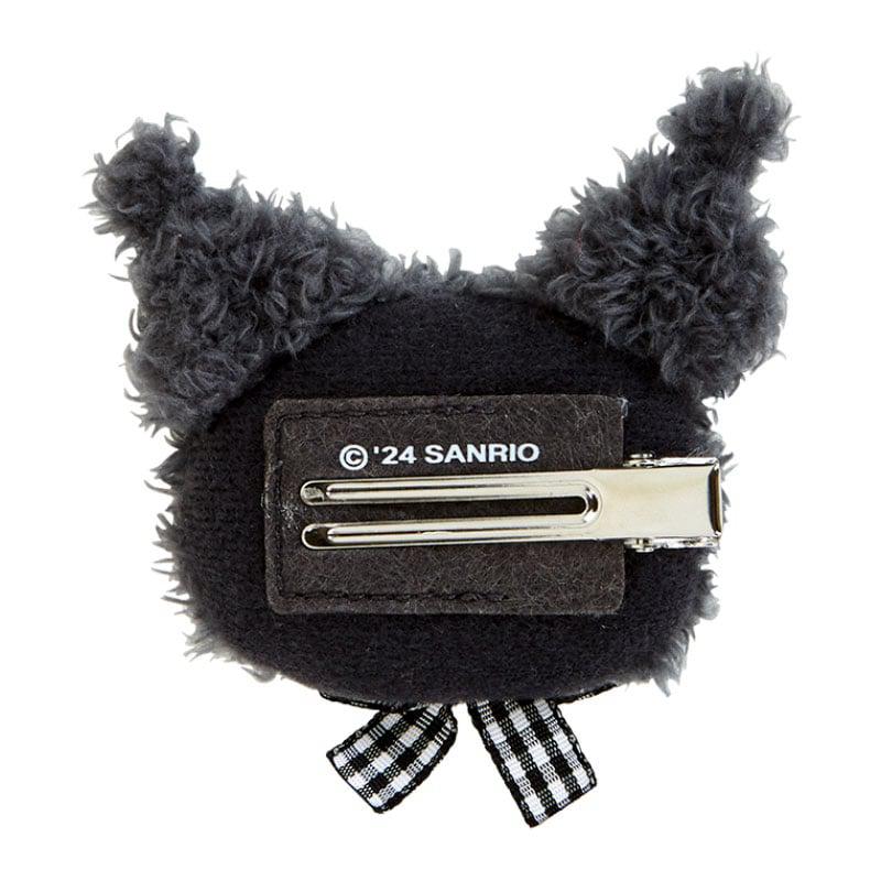 Sanrio Kuromi Plush Hair (Gingham Bow) Accessories Clip  USA |  UMSJK-4018