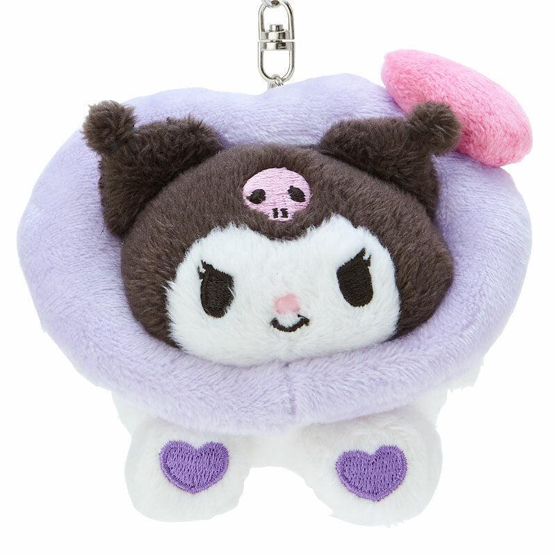 Sanrio Kuromi Plush Mascot (Big Heart Series) Sanrio Characters Keychain  USA |  WYPOB-6540