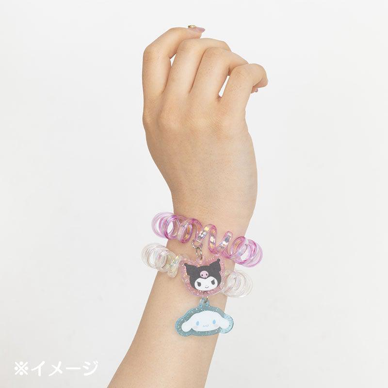 Sanrio Kuromi Spiral (Set of 2) Accessories Hair Tie  USA |  EATHW-1294