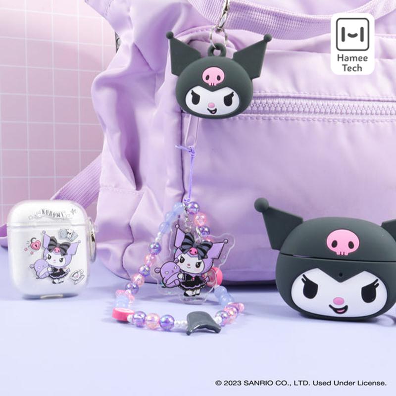 Sanrio Kuromi - Lolita Version Beaded Charm Mobile Phone Sanrio Characters Wrist Straps  USA |  EAOGC-6284