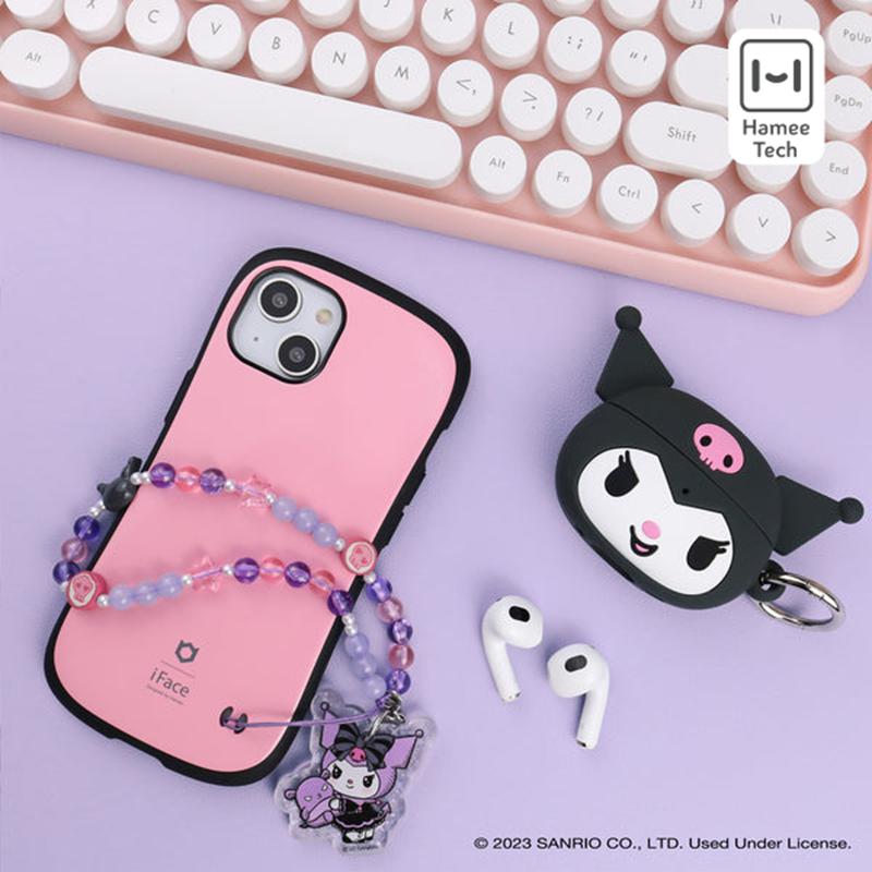 Sanrio Kuromi - Lolita Version Beaded Charm Mobile Phone Sanrio Characters Wrist Straps  USA |  EAOGC-6284