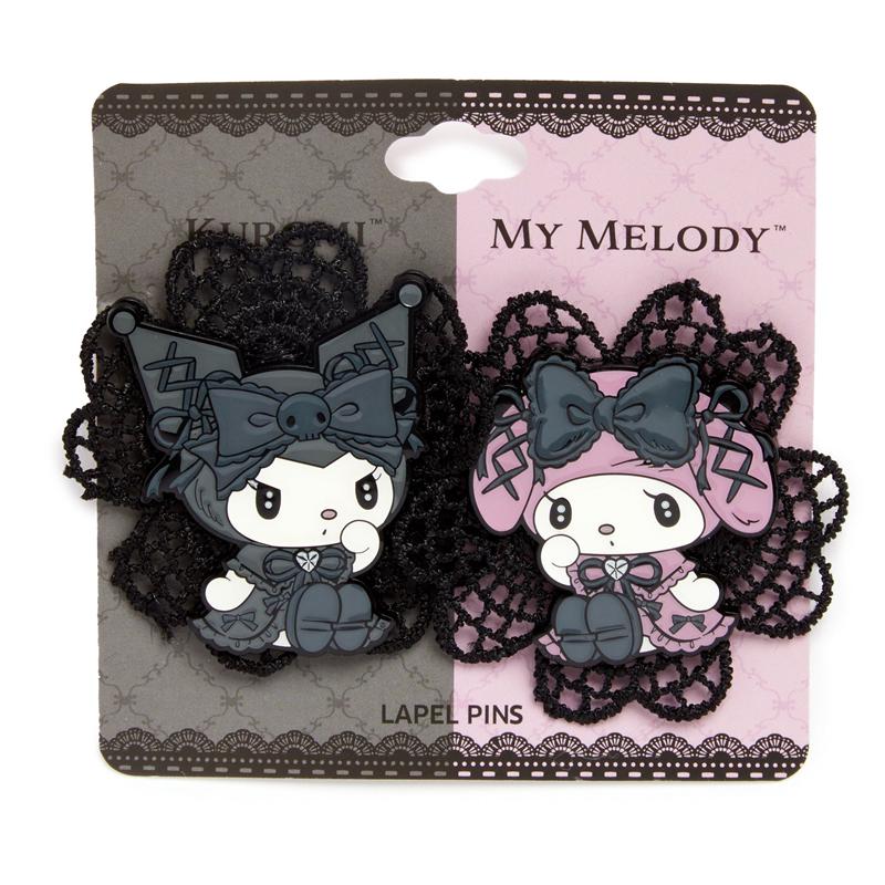 Sanrio Kuromi & My Melody Lolita MeloKuro Lace Set Sanrio Characters Pin  USA |  AHULE-7152