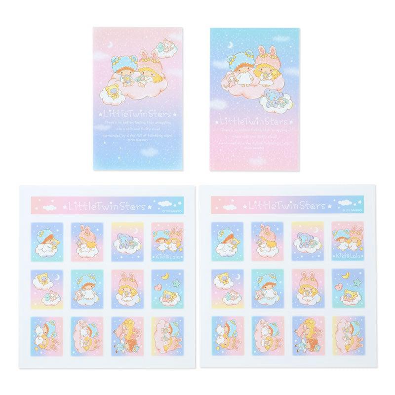 Sanrio LittleTwinStars(Fluffy Cloud Series) Sanrio Characters Sticker Set  USA |  KUCNE-0312