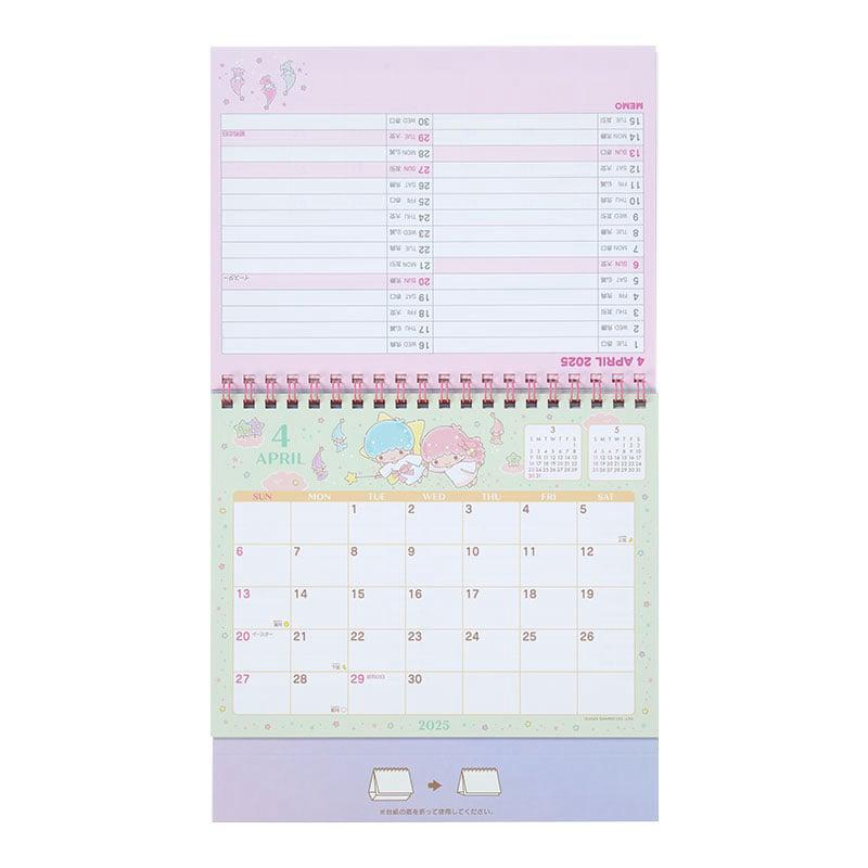 Sanrio LittleTwinStars 2025 Desk Sanrio Characters Calendar  USA |  JBEZU-6327