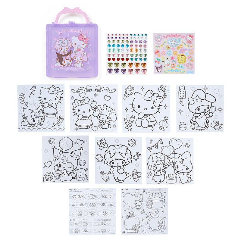 Sanrio Mini Colo& Sanrio Characters Sticker Set  USA |  ENYPZ-2415