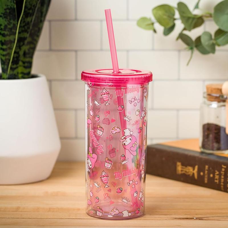 Sanrio My Melody 20oz Strawberry Travel Sanrio Characters Tumbler  USA |  NVJDM-0127