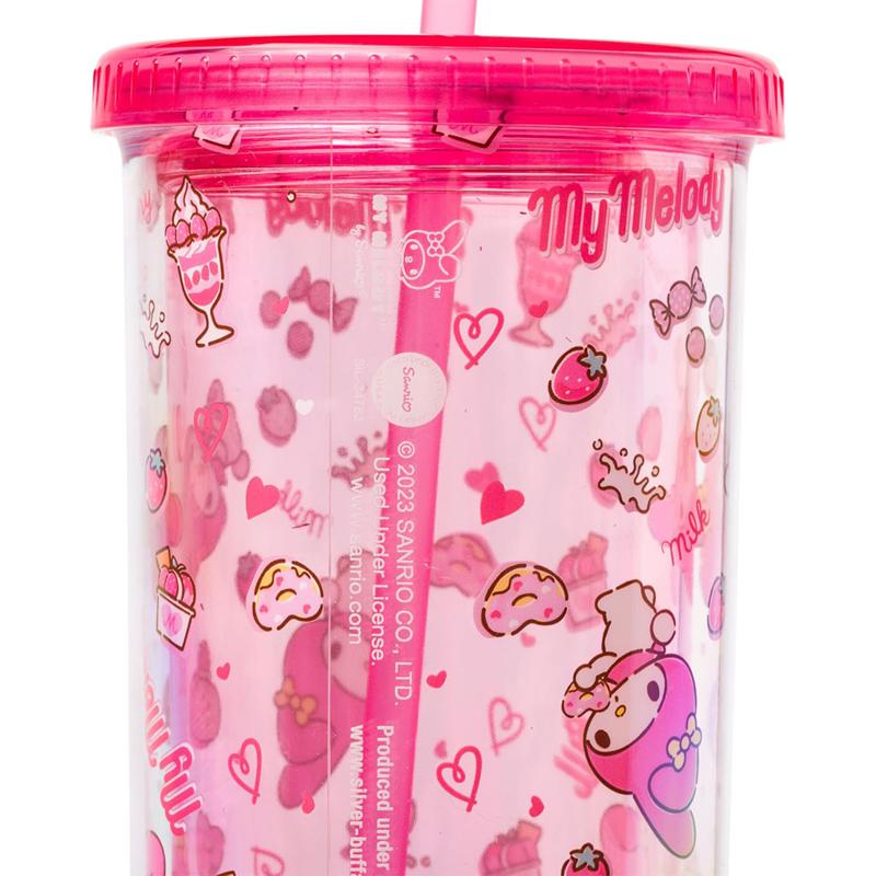 Sanrio My Melody 20oz Strawberry Travel Sanrio Characters Tumbler  USA |  NVJDM-0127