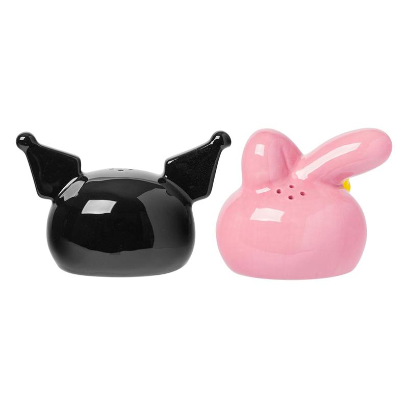 Sanrio My Melody And Kuromi Sculpted Ceramic Salt and Pepper Set Sanrio Characters Salt And Pepper Set  USA |  KCIQP-8352