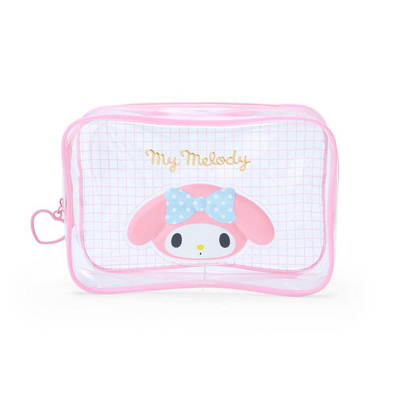 Sanrio My Melody Clear Grid Zipper Bags Pouch  USA |  DZCYW-8925