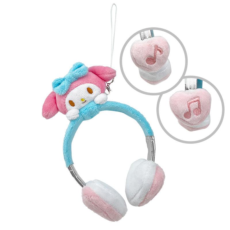 Sanrio My Melody Plush Headphones Sanrio Characters Bag Charm  USA |  XZIFK-5613