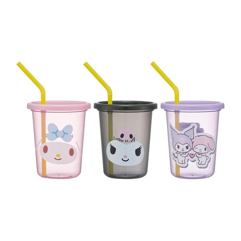 Sanrio My Melody & Kuromi Complete 3pc Set Sanrio Characters Tumbler  USA |  PSDRJ-2105