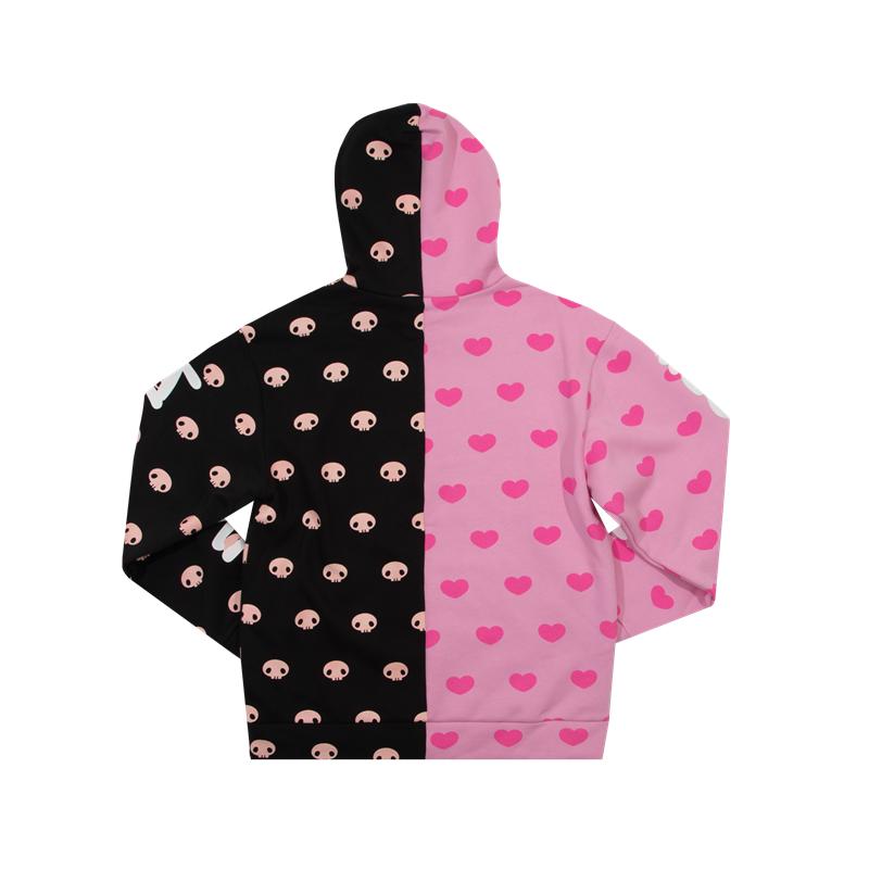 Sanrio My Melody & Kuromi x Dumbgood Split Apparel Hoodie  USA |  RZYCL-6482