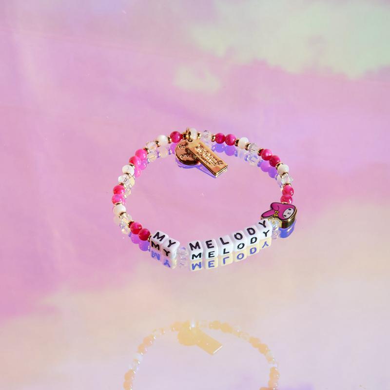 Sanrio My Melody x Little Words Project Beaded Sanrio Characters Bracelet  USA |  LHNAX-5379