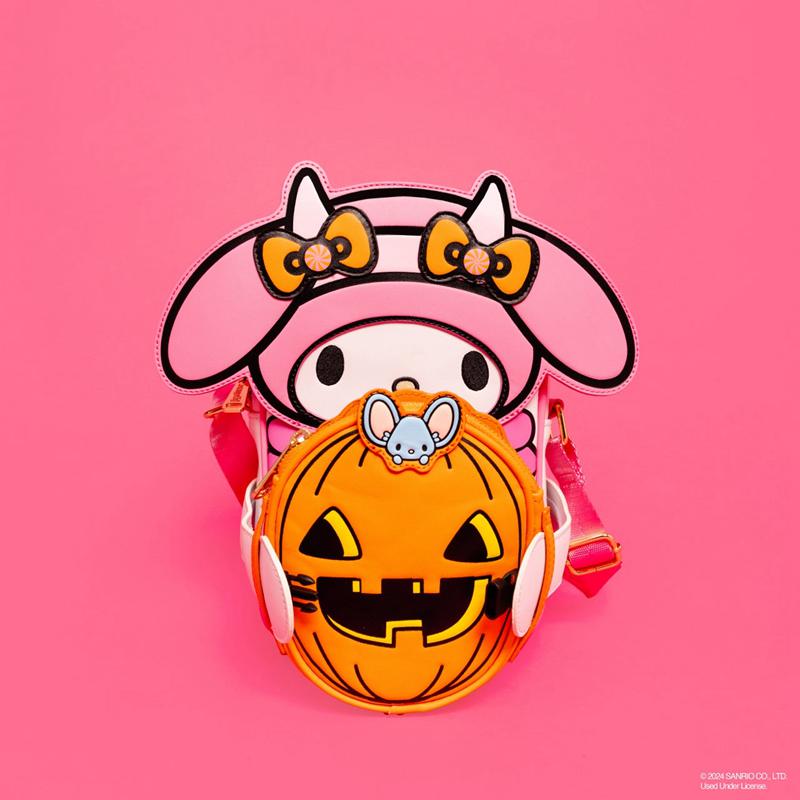 Sanrio My Melody x Loungefly Pumpkin Crossbuddies Bags Crossbody Bag  USA |  LNWJQ-6438