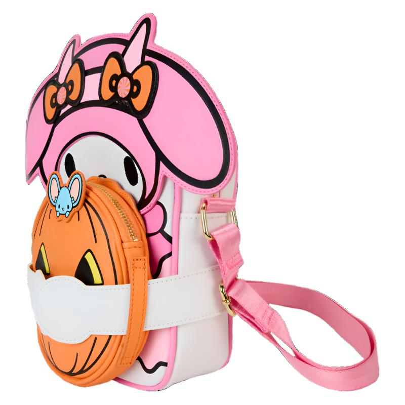 Sanrio My Melody x Loungefly Pumpkin Crossbuddies Bags Crossbody Bag  USA |  LNWJQ-6438