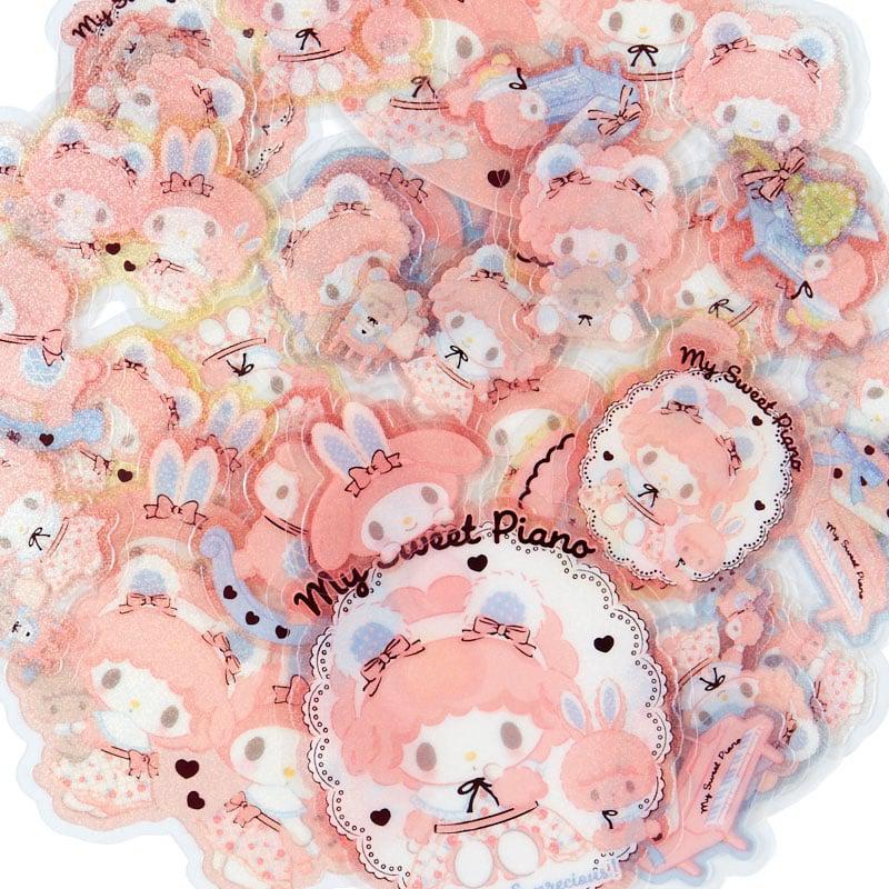 Sanrio My Sweet Piano 43-pc Mini (My Little Treasure Series) Sanrio Characters Sticker Pack  USA |  BCKMQ-2397