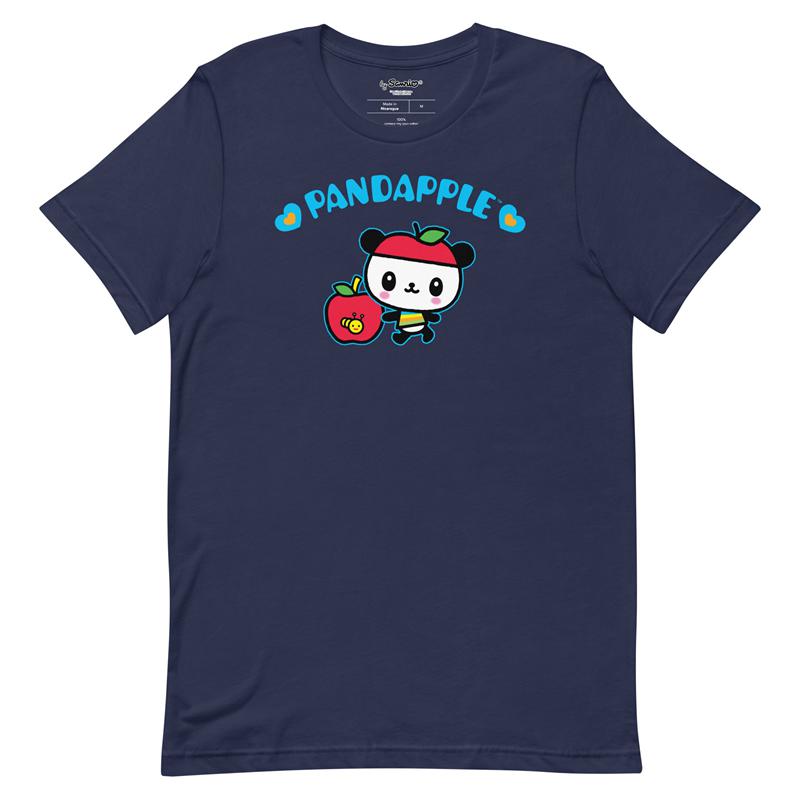 Sanrio Pandapple Blue Hearts Apparel Tee  USA |  QIOVS-9024