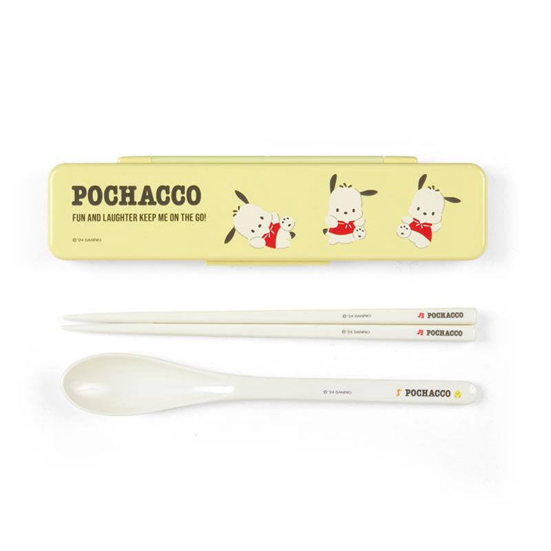 Sanrio Pochacco Everyday & Spoon Set Sanrio Characters Chopsticks  USA |  GROPK-3542