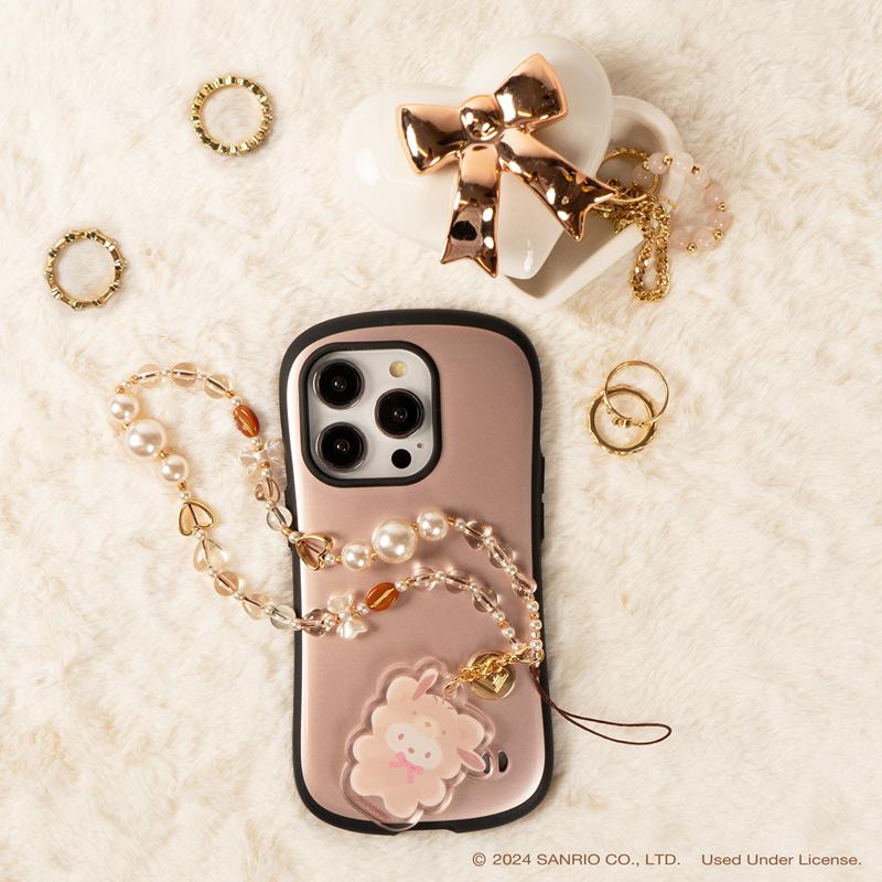 Sanrio Pochacco Latte Bear Beaded Charm Mobile Phone Accessories Wrist Straps  USA |  RQCZI-4890