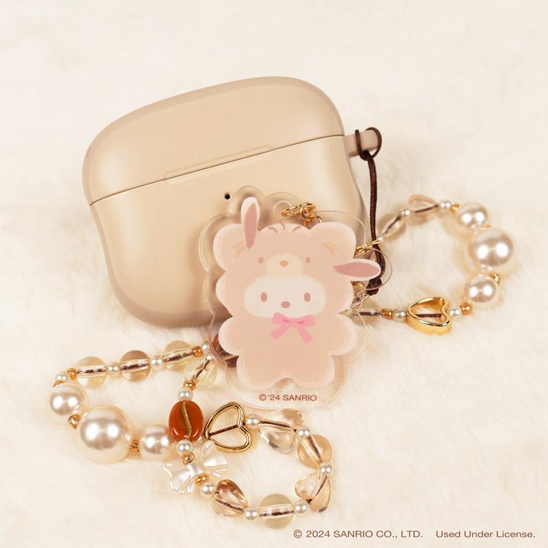 Sanrio Pochacco Latte Bear Beaded Charm Mobile Phone Accessories Wrist Straps  USA |  RQCZI-4890