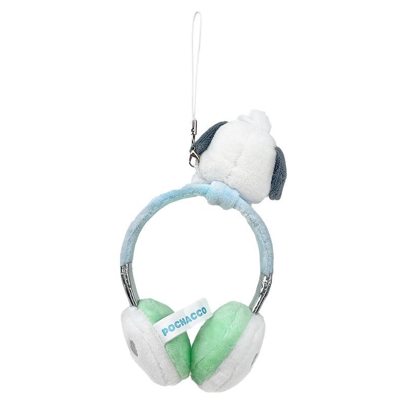 Sanrio Pochacco Plush Headphones Sanrio Characters Bag Charm  USA |  YQKPH-5126