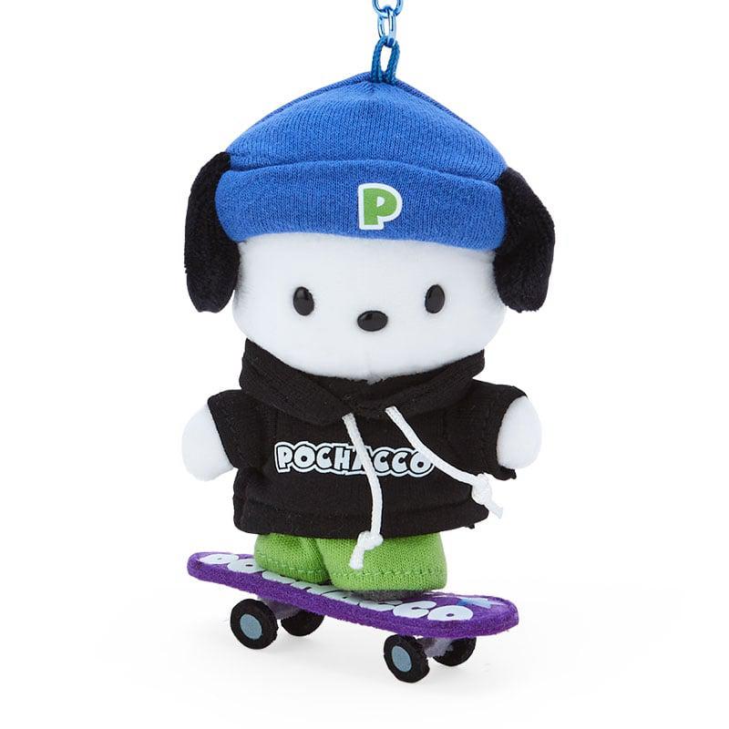 Sanrio Pochacco Plush Mascot (Sk8r Squad Series) Accessories Keychain  USA |  PRSJQ-4671