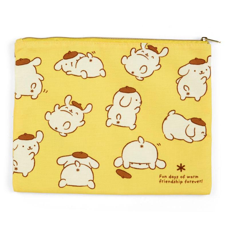 Sanrio Pompompurin 2-pc Zipper Set (Oshiri Puri Puri Purin Series) Sanrio Characters Pouch  USA |  USJBG-7250