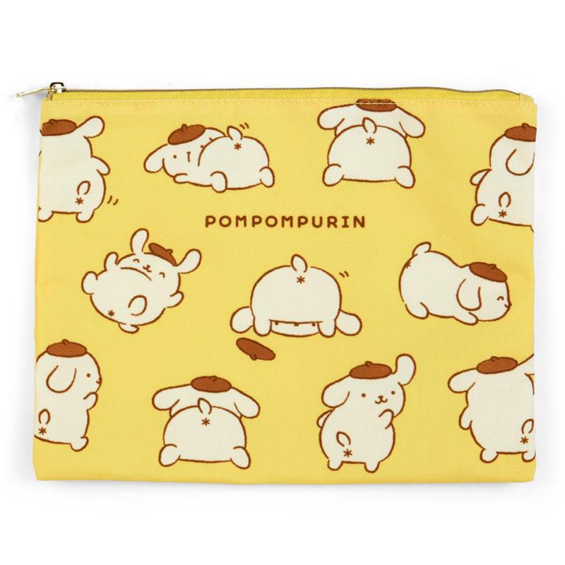 Sanrio Pompompurin 2-pc Zipper Set (Oshiri Puri Puri Purin Series) Sanrio Characters Pouch  USA |  USJBG-7250