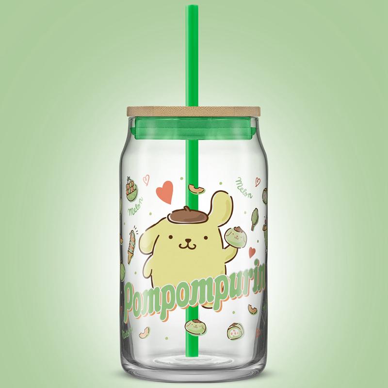 Sanrio Pompompurin Favorite Flavor Lidded Sanrio Characters Tumbler  USA |  ZXRGM-8539