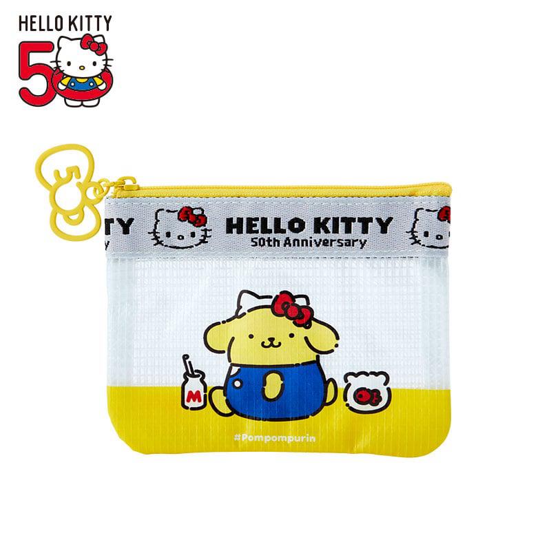 Sanrio Pompompurin Mini Flat (Hello, Everyone! Series) Sanrio Characters Pouch  USA |  ZCNVJ-5436