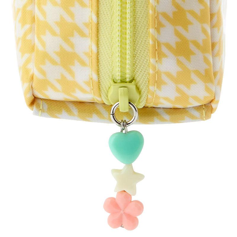 Sanrio Pompompurin Zipper (Floral Houndstooth Series) Bags Pouch  USA |  WMSQR-0836