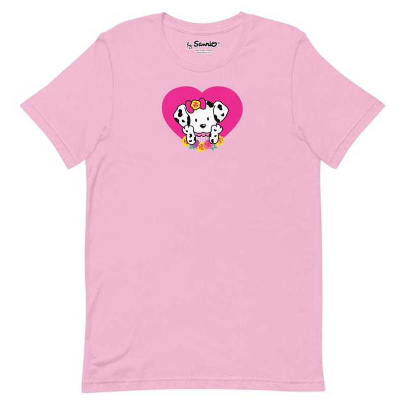 Sanrio Spottie Dottie Pink Heart Apparel T-Shirt  USA |  BMAXN-6513