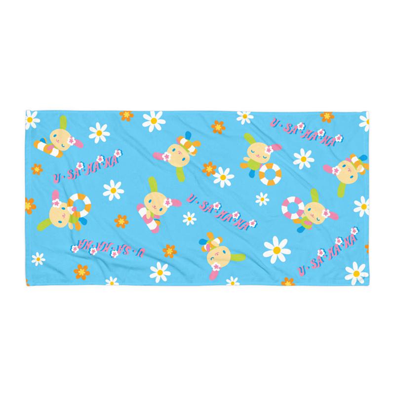 Sanrio U*SA*HA*NA Pool Party Beach Towel Sanrio Characters Towel  USA |  IBUDQ-9653